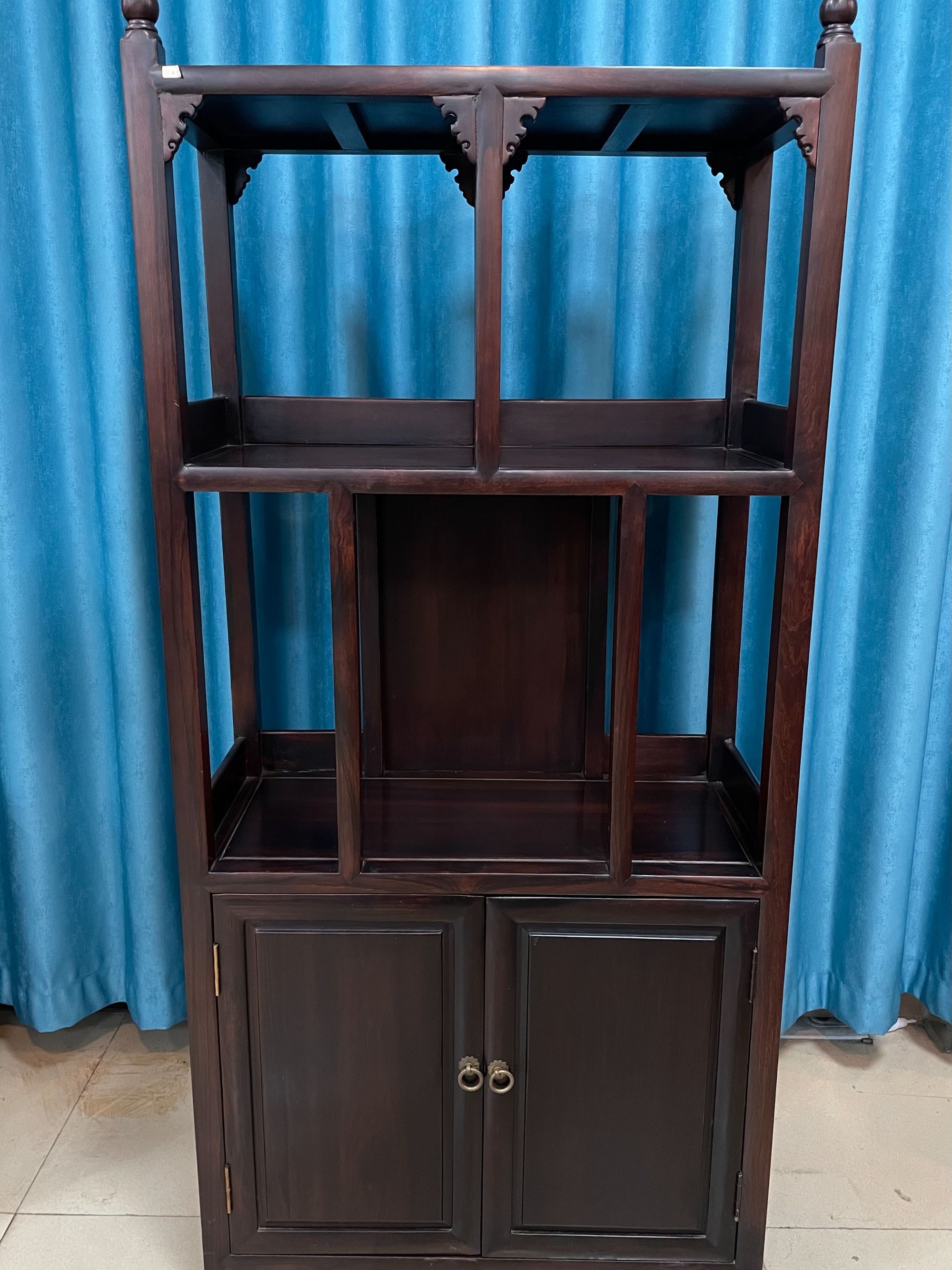 榫卯结构储藏新中式家用五层收纳置物架