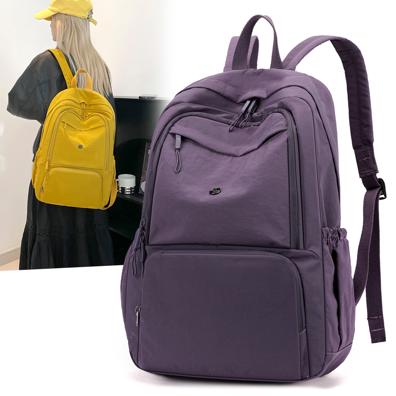 2025新款大容量休闲双肩包韩版轻便时尚百搭学生书包户外旅游背包