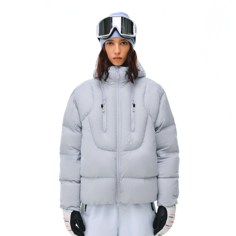 FPA双拉立体短款连帽羽绒服男款冬季轻薄宽松保暖加厚情侣外套