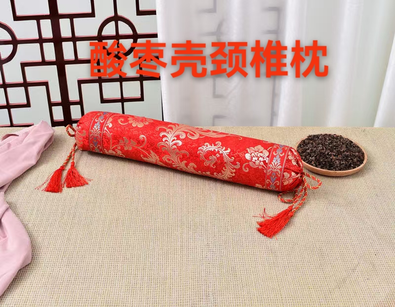 酸枣壳护颈糖果形通用圆柱形荞麦枕保健枕颈椎枕枕头护颈枕糖果枕