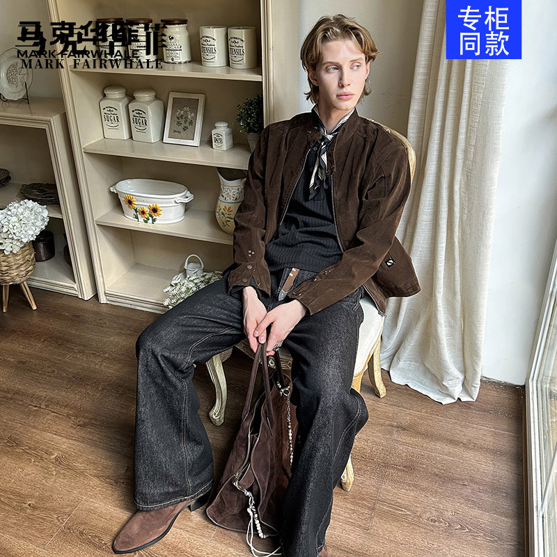 马克华菲2025秋季新款哈灵顿立领防风夹克休闲复古风时尚外套男女