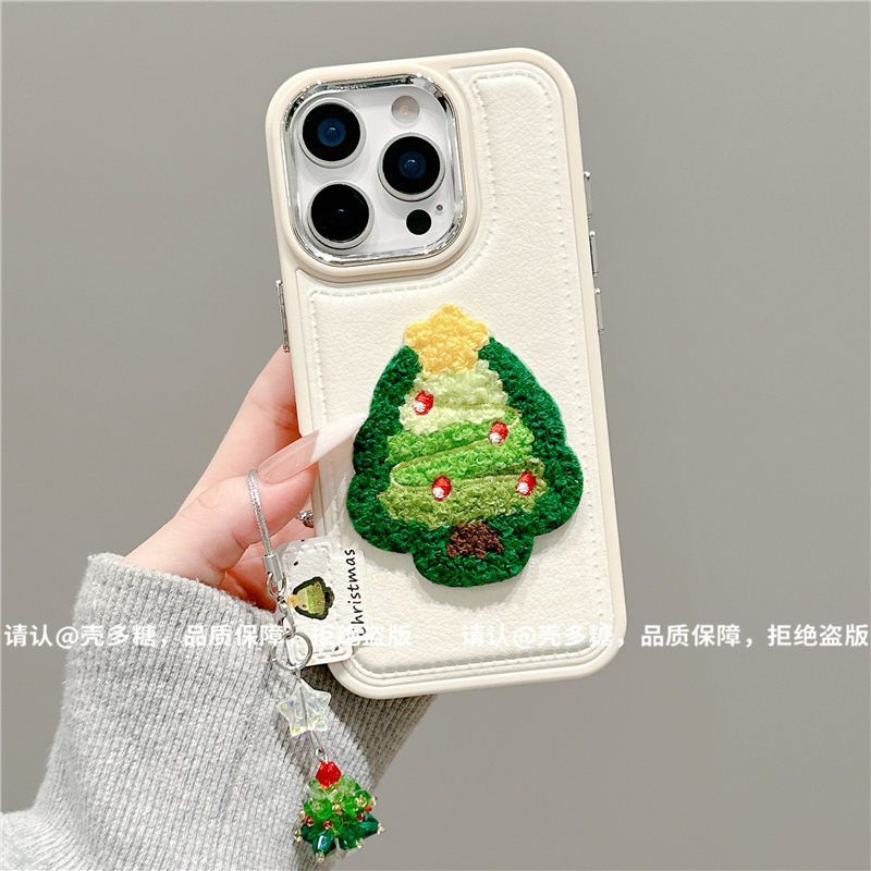 电镀镜框皮纹鼓包适用苹果17/iPhone手机壳新款16promax防摔15/14