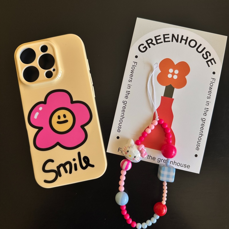 笑脸花朵菲林软壳适用苹果17promax手机壳16华为vivo小米oppo荣耀