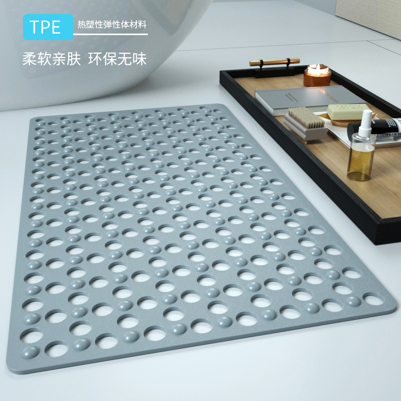 家用按摩防滑垫浴室吸盘脚垫淋浴房洗澡PVC地垫厕所卫生间防水垫