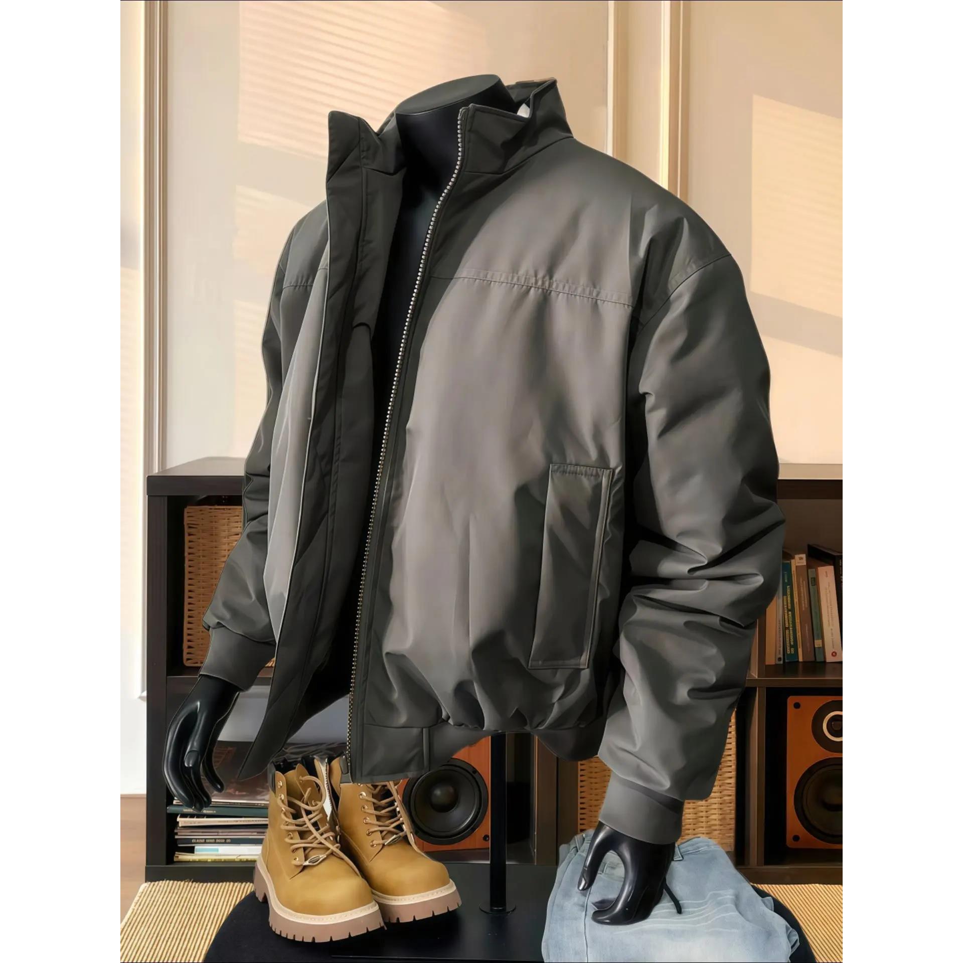 gtal美式正肩飞行夹克棉服男冬季加厚痞帅高级感防水工装棉衣外套