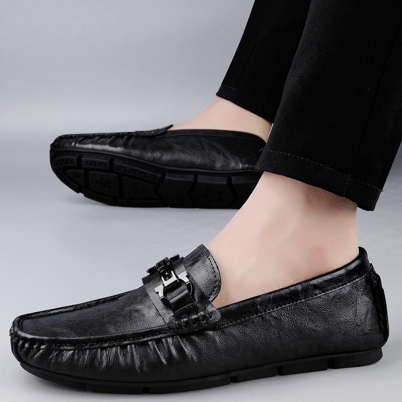 2025热卖款男士真皮豆豆鞋驾车豆豆鞋舒适时尚百搭透气豆豆鞋