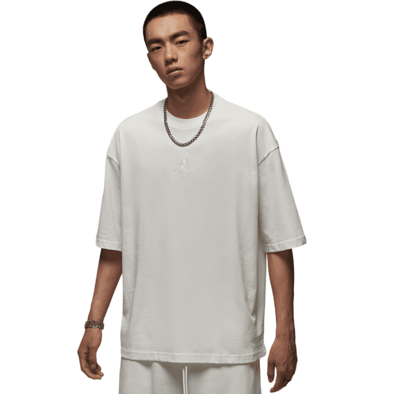 NIKE耐克男子情人节流光风针织无领短T恤IB7346-133