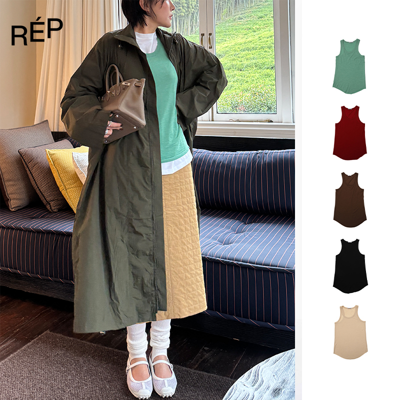 REP-Aether haze设计师品牌多色羊毛简约背心 25FW新品女装