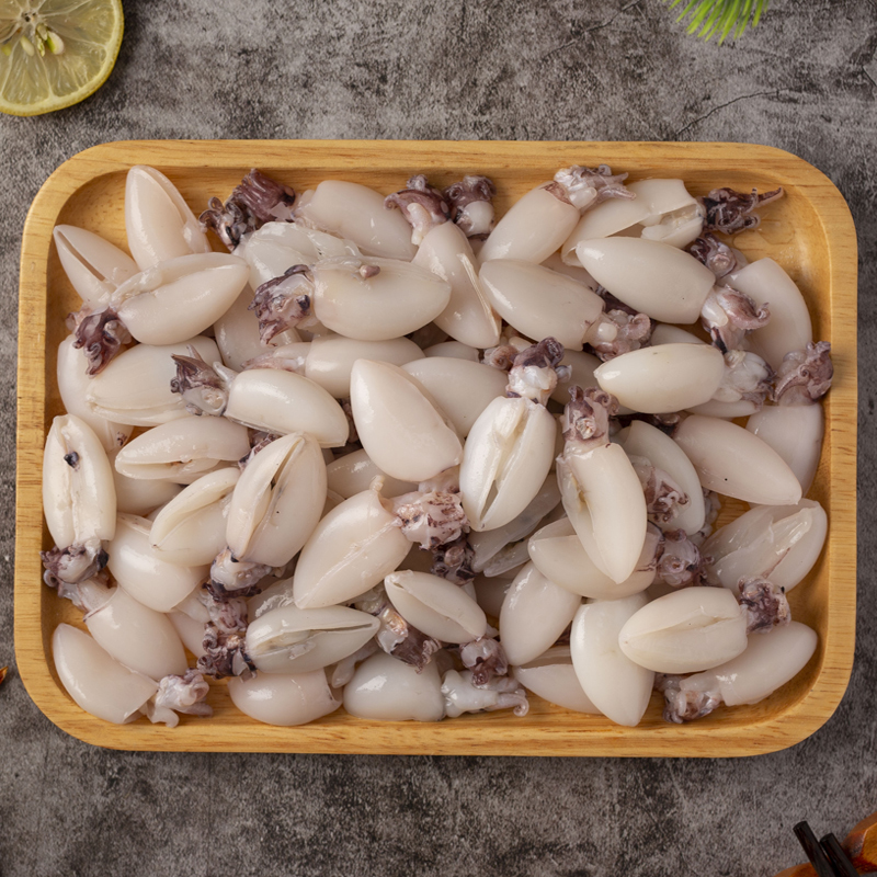 新鲜墨鱼仔冷冻捞汁海鲜火锅小乌贼目鱼仔墨斗鱼生鲜商用 4斤