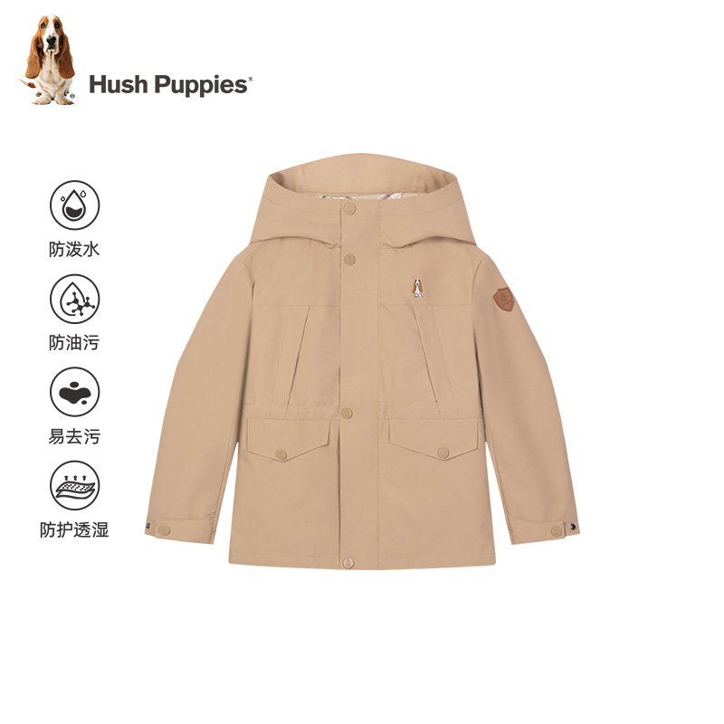 【学院风外套】暇步士童装2025春新款儿童三防透汽透湿学院风外套