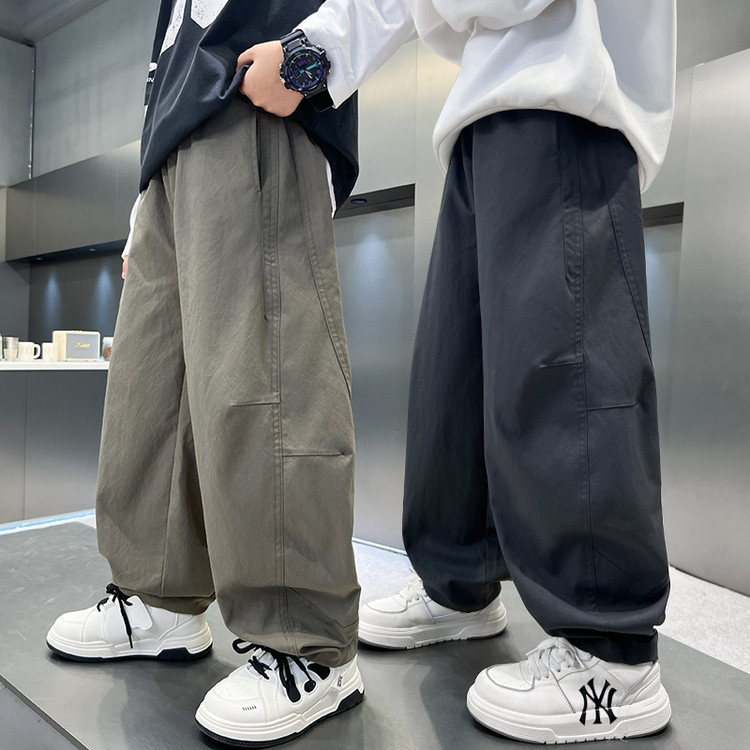 男童裤子木屐春秋款2025新款儿童秋装休闲裤中大童青少年男孩痞帅