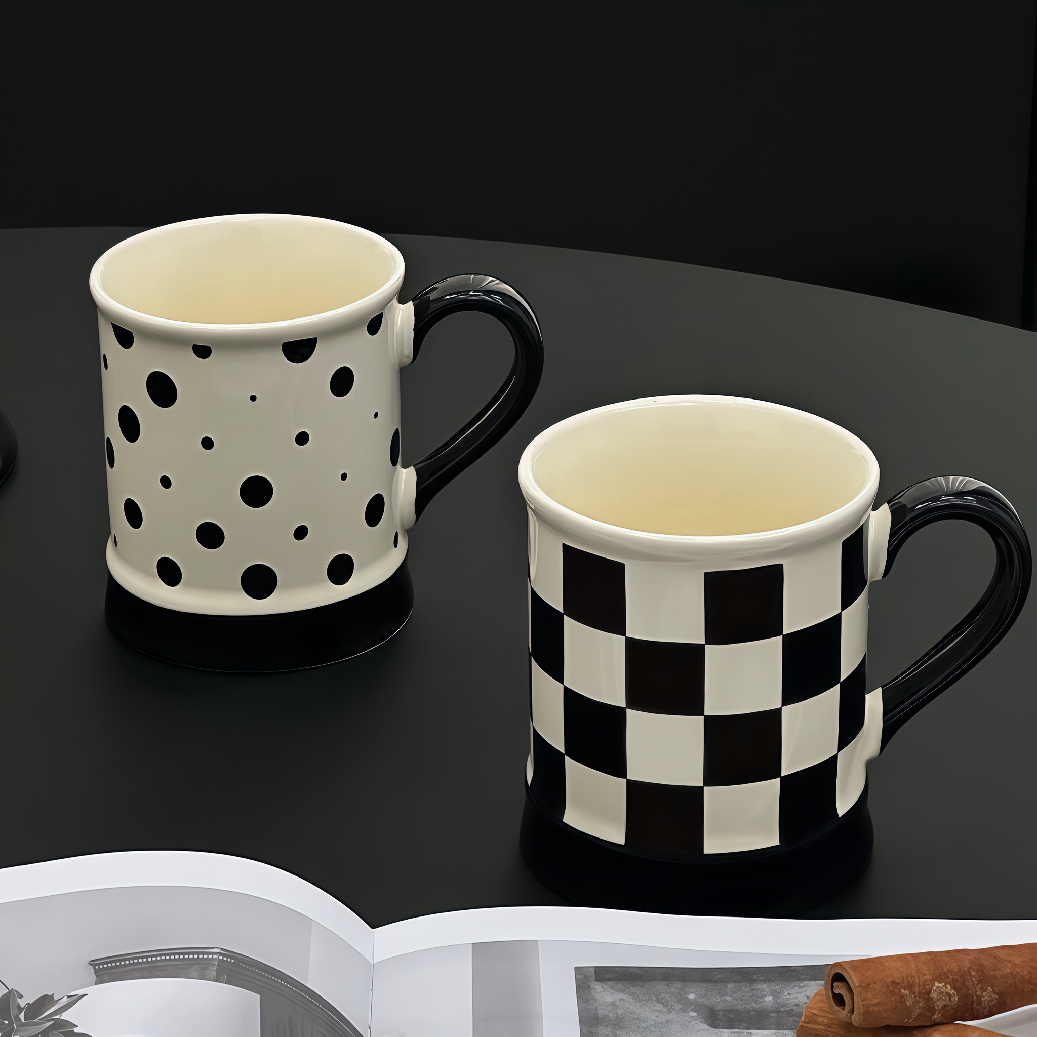 金卡佰马克杯新款高级杯子家用喝水陶瓷杯办公室水杯情侣杯早餐杯