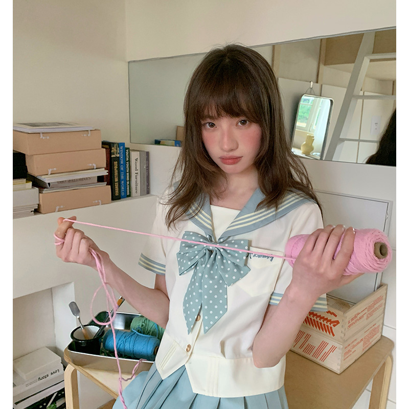 东京岁时记jk樱川之夏原创jk制服套装奶白色水手服jk套装夏季新款