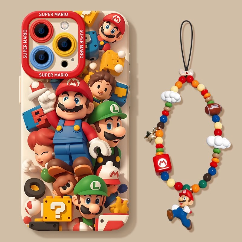 适用苹果16promax手机壳新款iphone15pro马里奥12/13华为mate/p