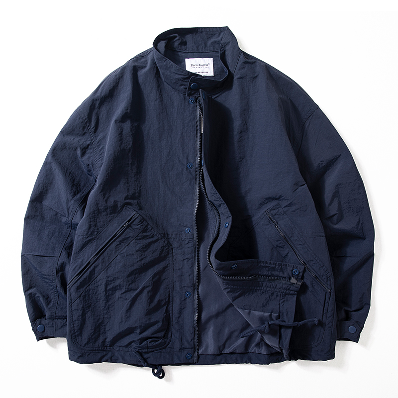 Enbi Simcotton外套男春秋户外机能风上衣痞帅工装防风立领夹克