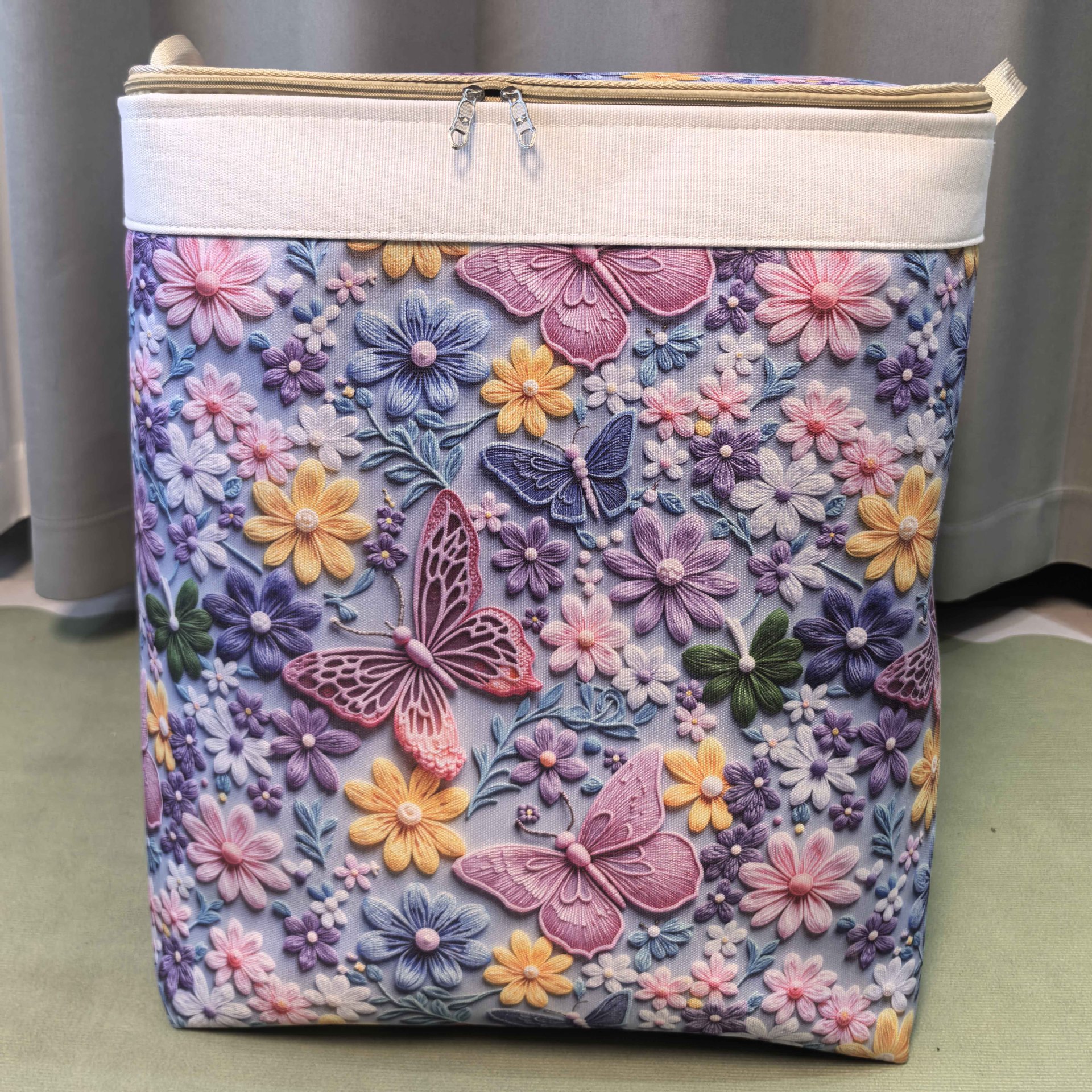 拉萨发货西藏包邮被子衣物整理袋加厚大号防尘印花可折叠收纳箱