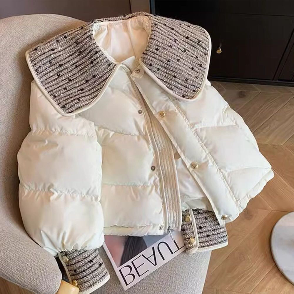 儿童棉服【现货】极寒女童棉服冬装2025新款加厚短款女孩拜年服装