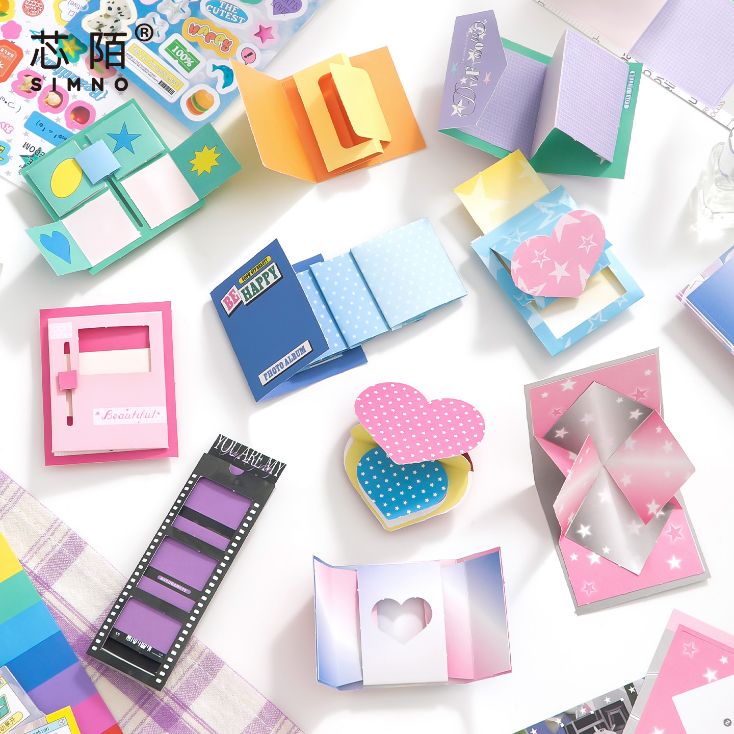 m5小机关素材包自带模切diy手帐手工照片纪念册材料包