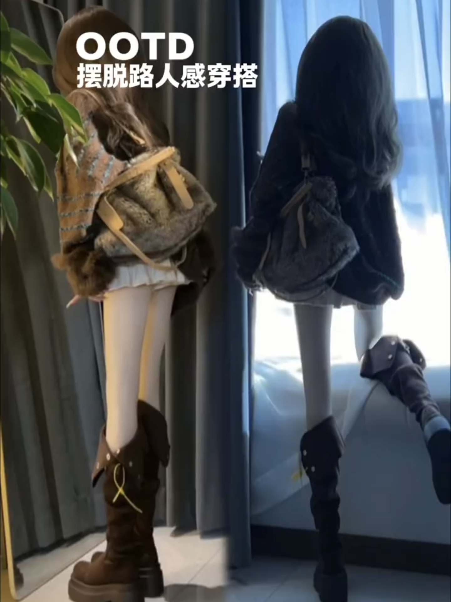 美拉德重工韩版慵懒风V领条纹针织毛衣女小蛮腰花苞百褶裙两件套