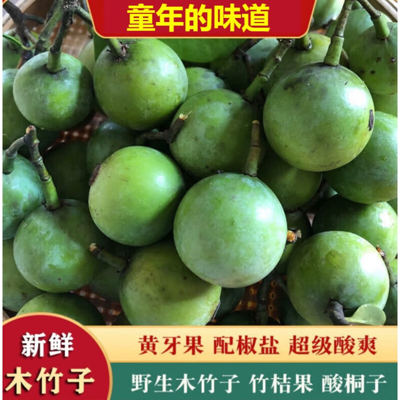 【有货】岭南野生现摘新鲜木竹子酸桐子竹节子黄牙果山枇杷竹桔橘包