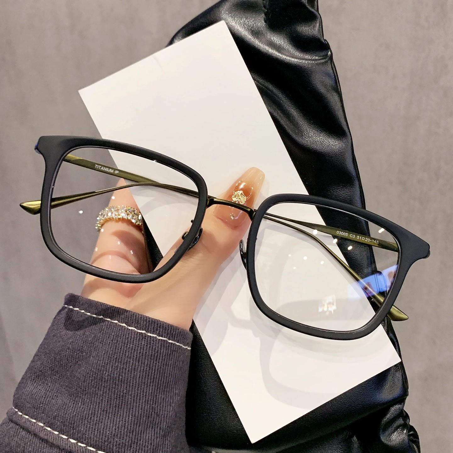 超轻时尚复古磨砂黑框眼镜男可配近视有度数设计师款方框眼睛镜架