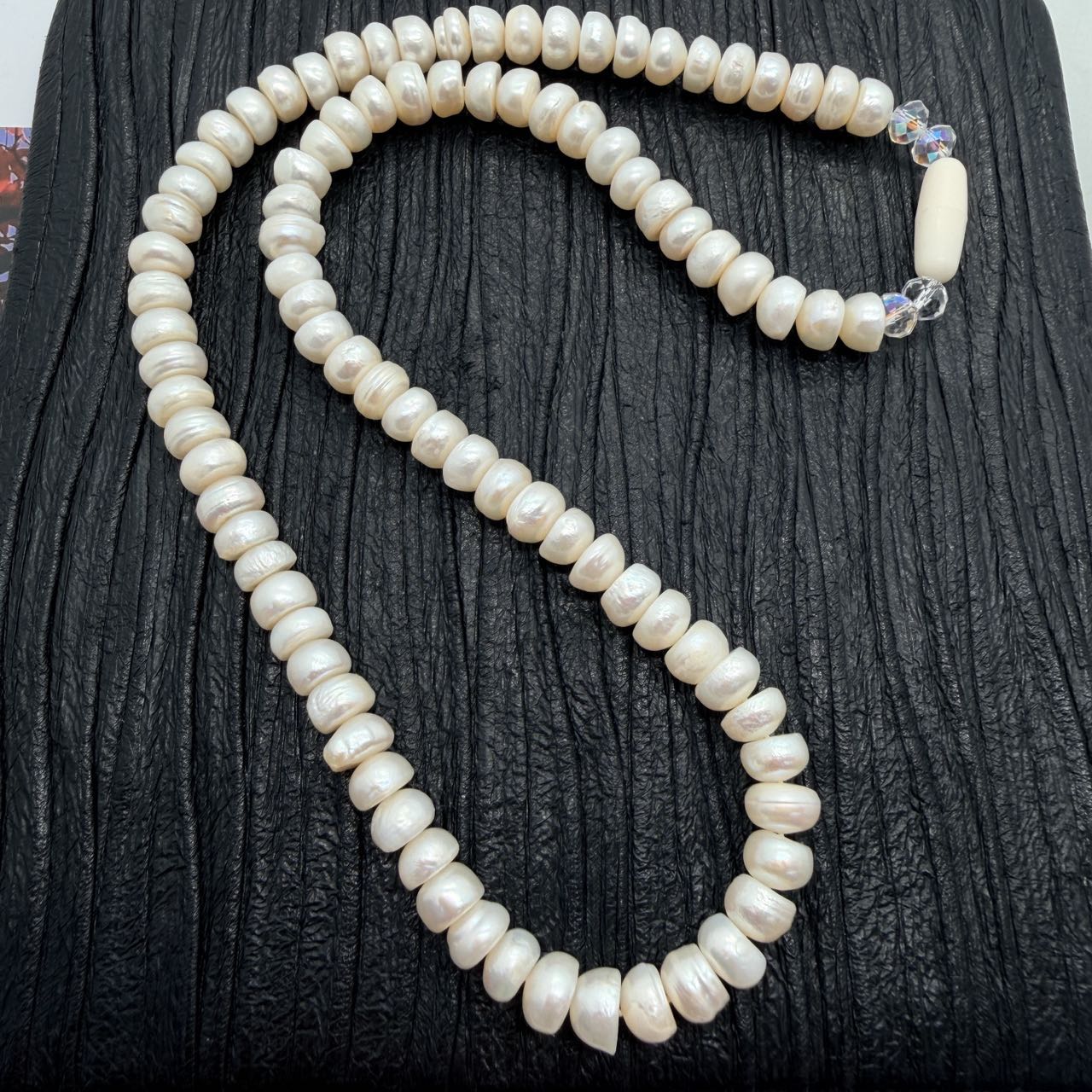 钛钢项链 时尚圆算盘项链强光气质百搭