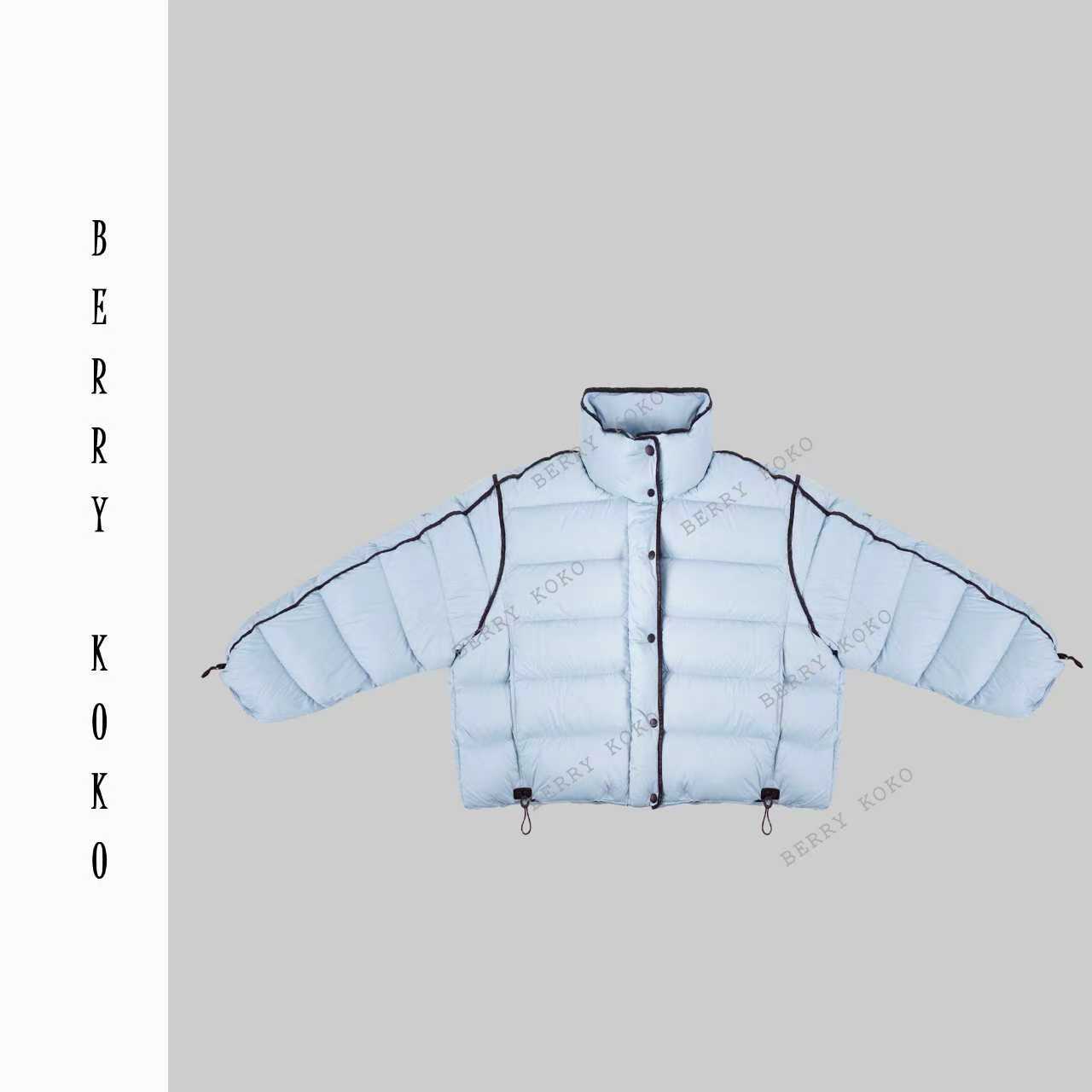 秋冬复古杠条显瘦“排骨款”“新国标”“90白鸭绒”慵懒风羽绒外套W168