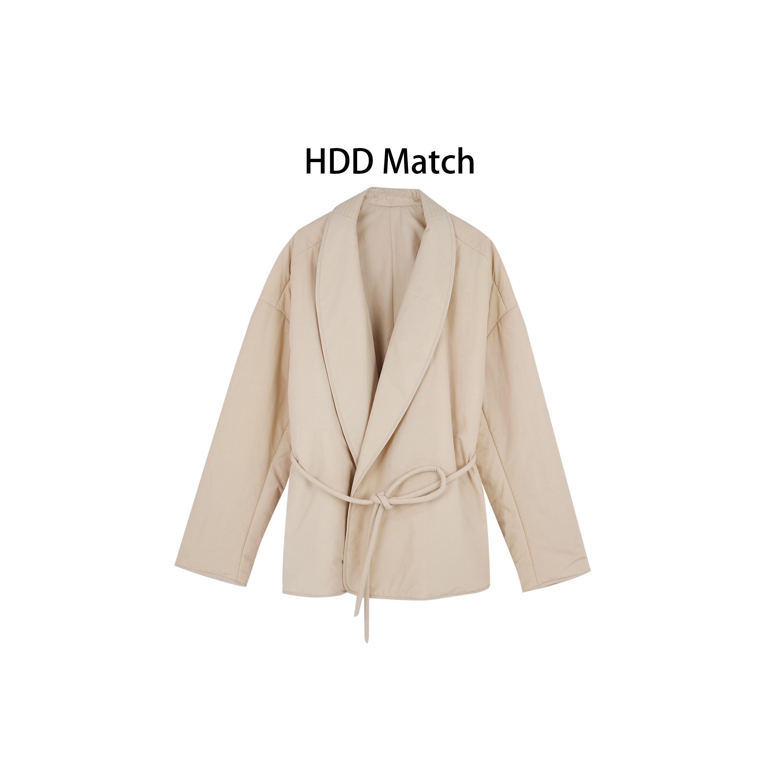 HDD- "雪顶奶油" 棉 春季女款宽松干净百搭西装夹棉外套 Y9957