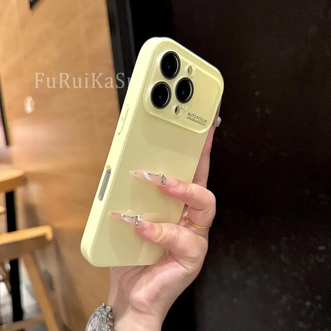 玻璃冰感秒变17适用苹果16手机壳15promax全包14pro网红13时尚硬