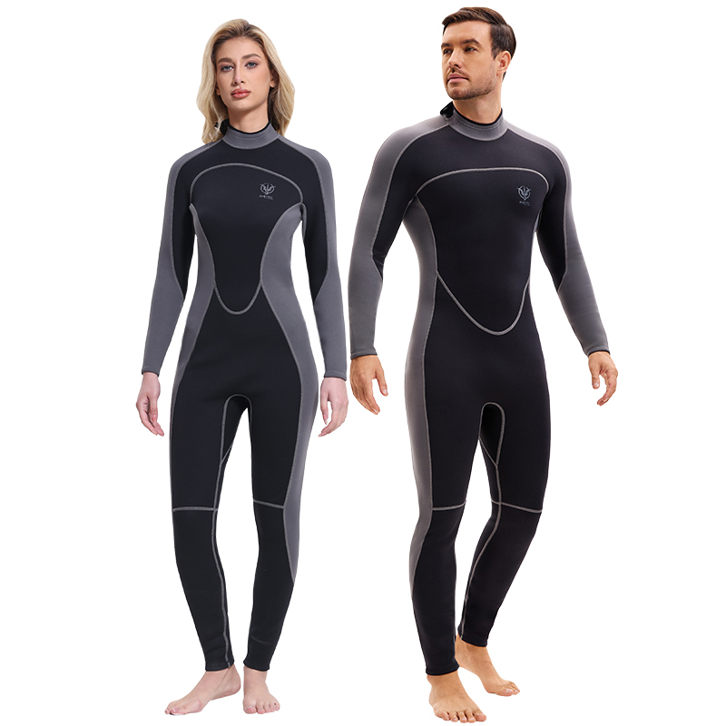 KLEYOU潜水服1.5MM加厚连体防晒防水母保暖游泳冲浪衣冬季防寒