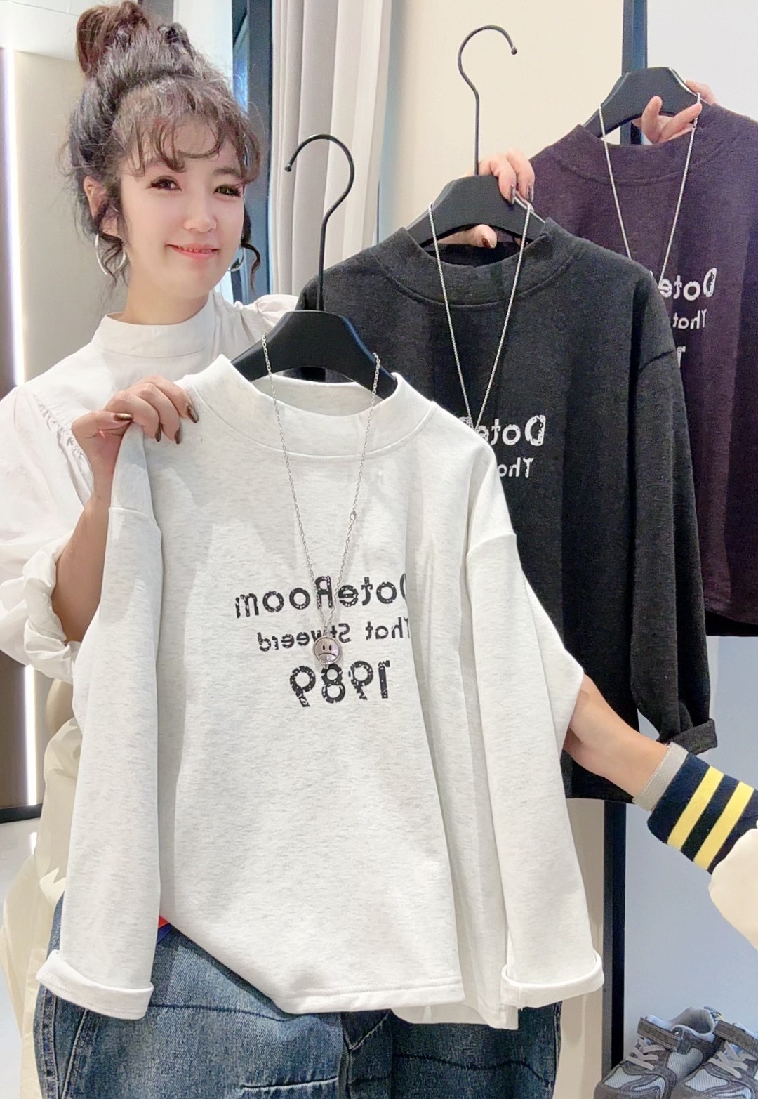 【云纱绒】2025儿童秋冬新款打底衫亲肤百搭舒适打底外穿内搭亲子装