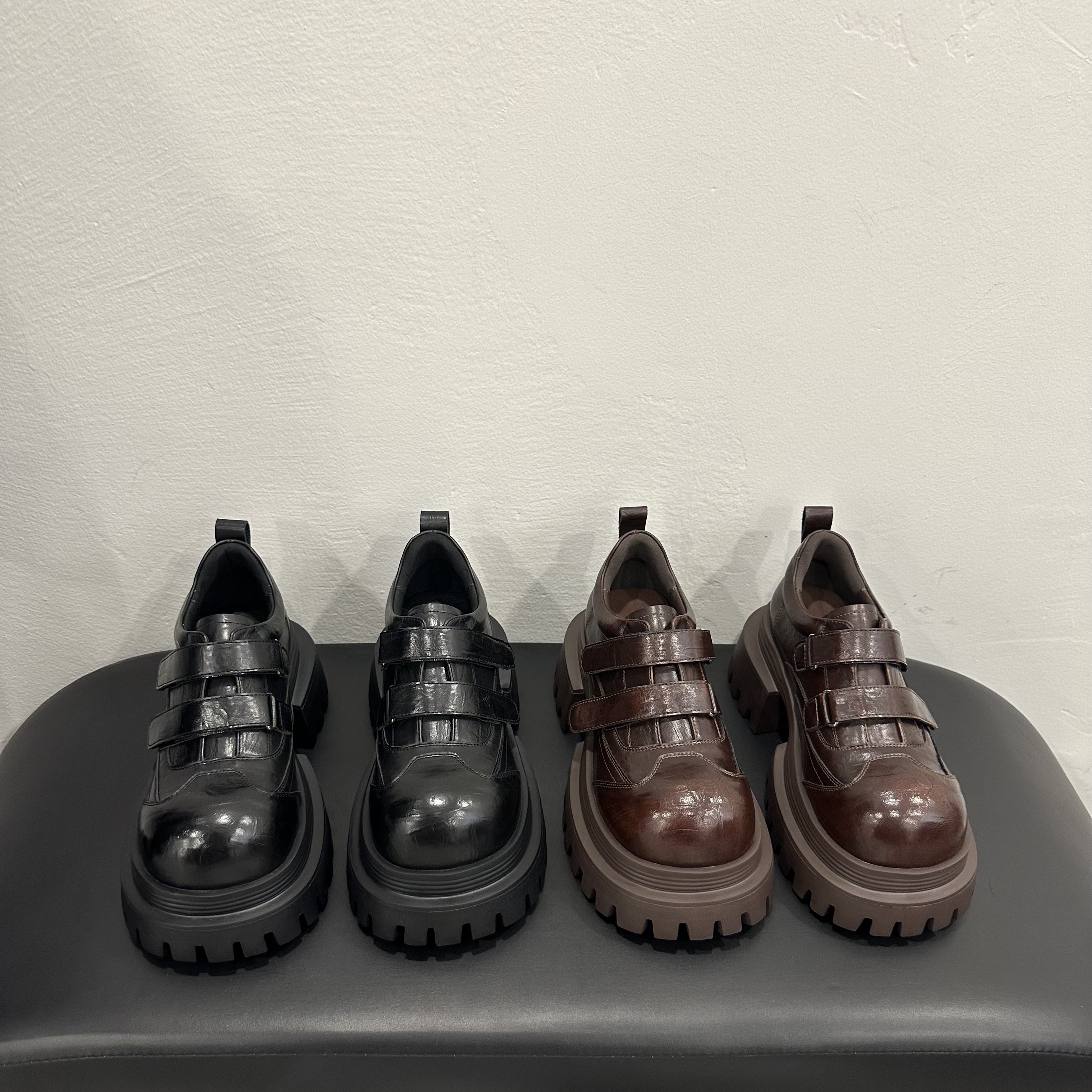 2025秋季新款乐福鞋百搭深口秋季女鞋低跟四季通用厚底英伦风