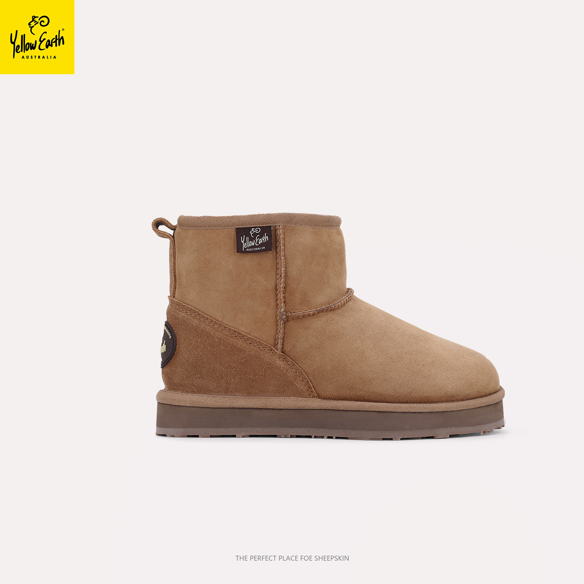 YELLOW EARTH秋冬男女同款经典超低靴保暖休闲短筒雪地靴LW02A