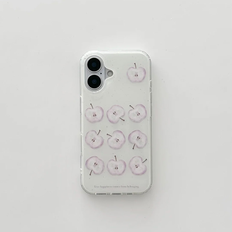 BANCAins淡紫色水果适用iPhone16/15大孔手机壳华为vivo小米oppo