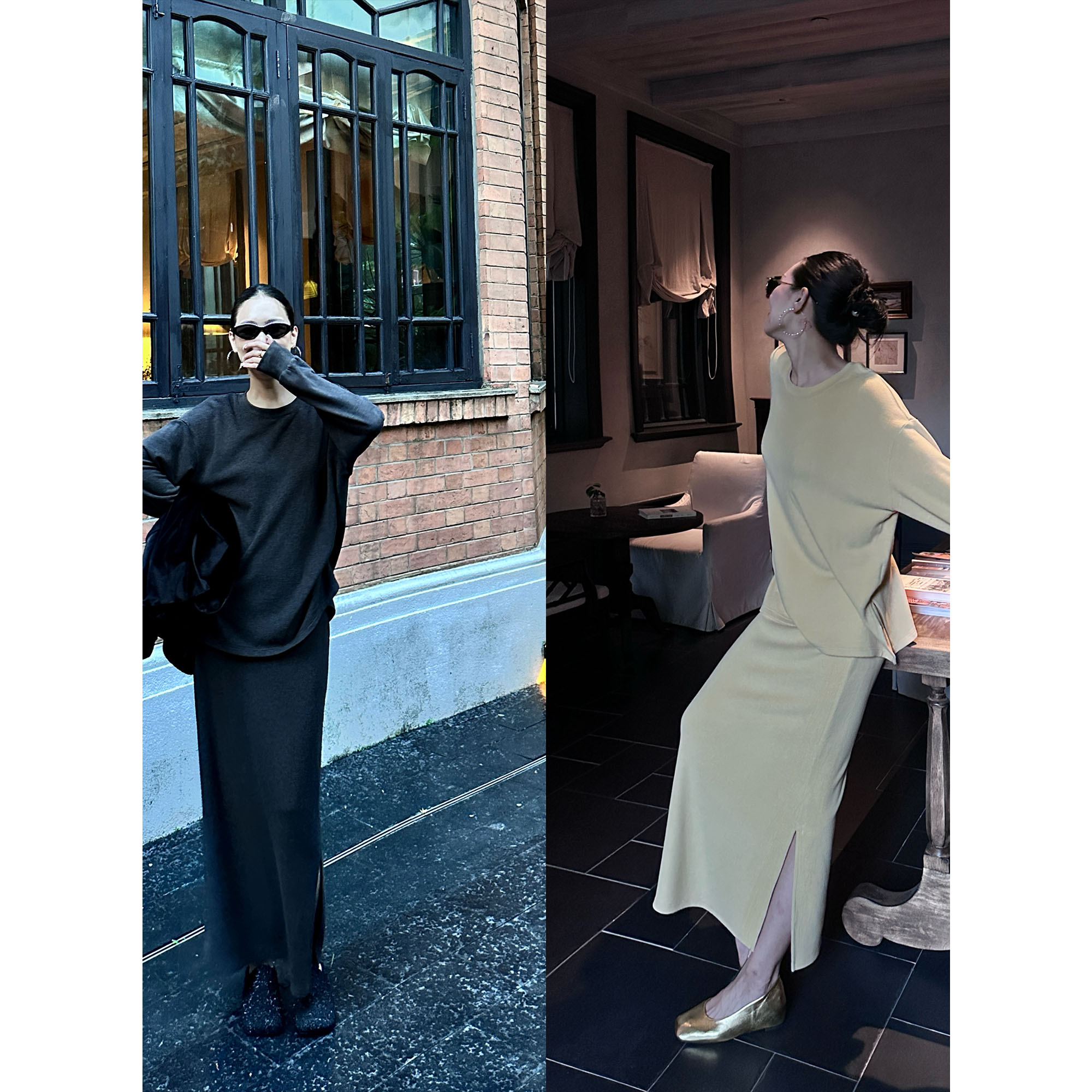 紫紫  糯美人套装   云感舒适柔软亲肤高克重秋冬套装ZD08TZYL648