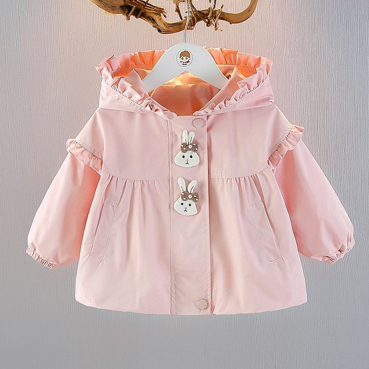 女童秋季外套2025新款宝宝洋气秋装上衣周岁儿童时髦风衣婴儿衣服