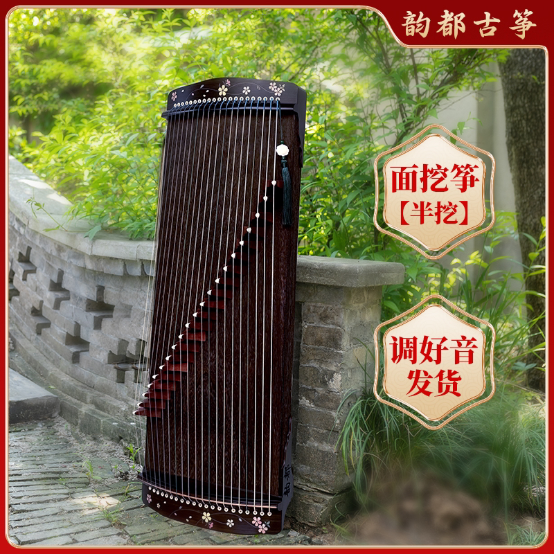 韵都面挖半挖小古筝88厘米便捷21弦厂家直销专业演奏初学调音发货