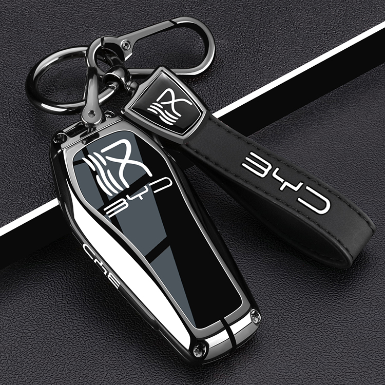 2025款比亚迪汉DMi智驾混动钥匙套汉L EV尊享型DMP车荣耀包壳扣男