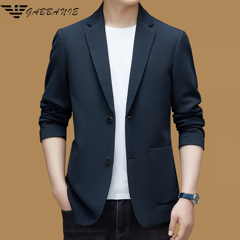 意大利品牌男士高档西装春秋季新款修身商务休闲中青年西服外套潮