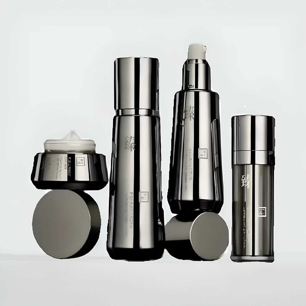 黑晶重塑护肤套盒保湿抗皱紧致水乳霜精华套装