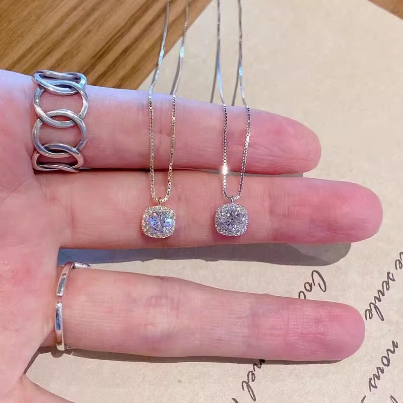 坠链均足银 999纯银项链女生2026新款高级感锁骨链送闺蜜生日礼物