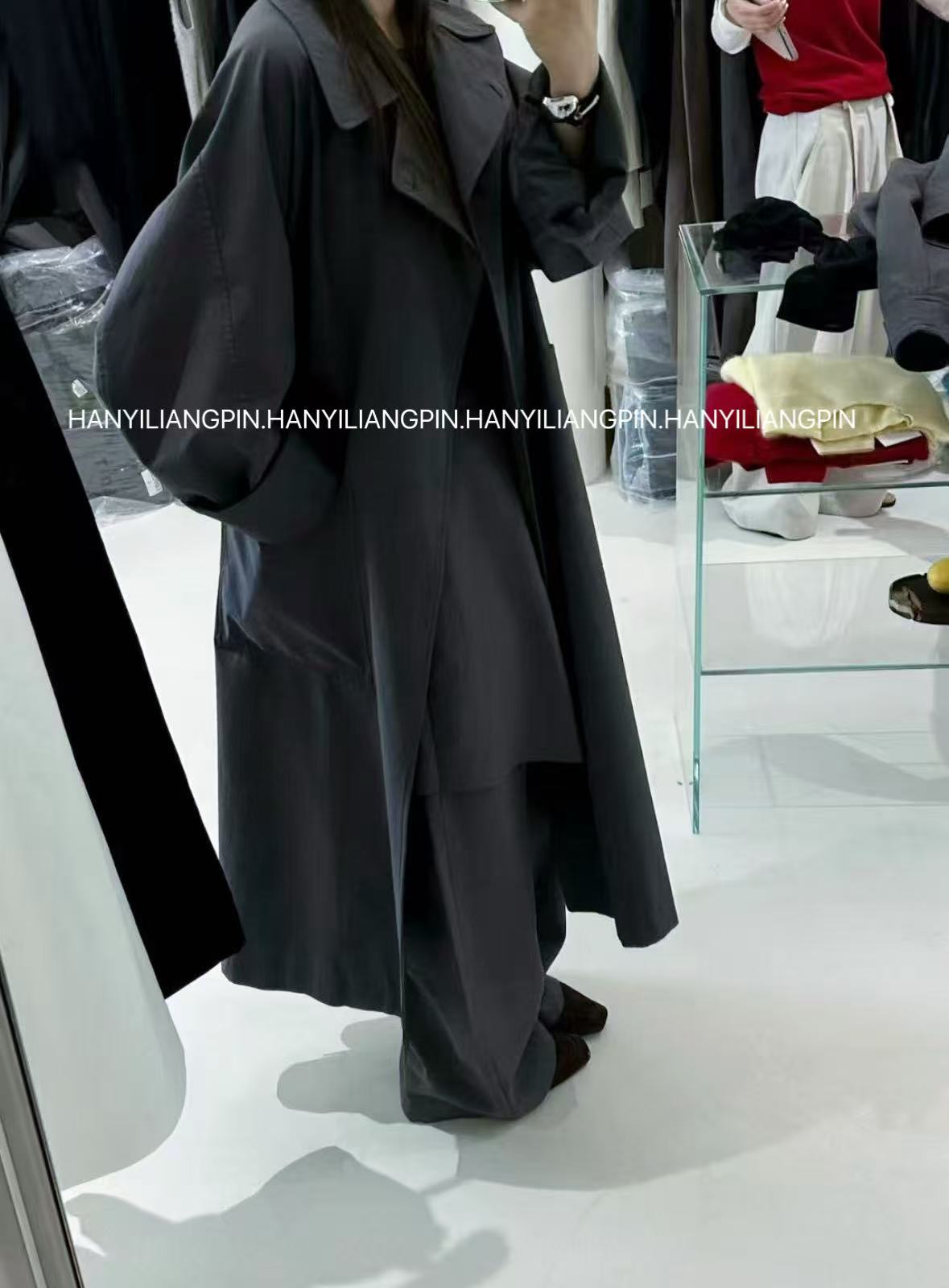 【英伦风】韩版中长款时尚风衣