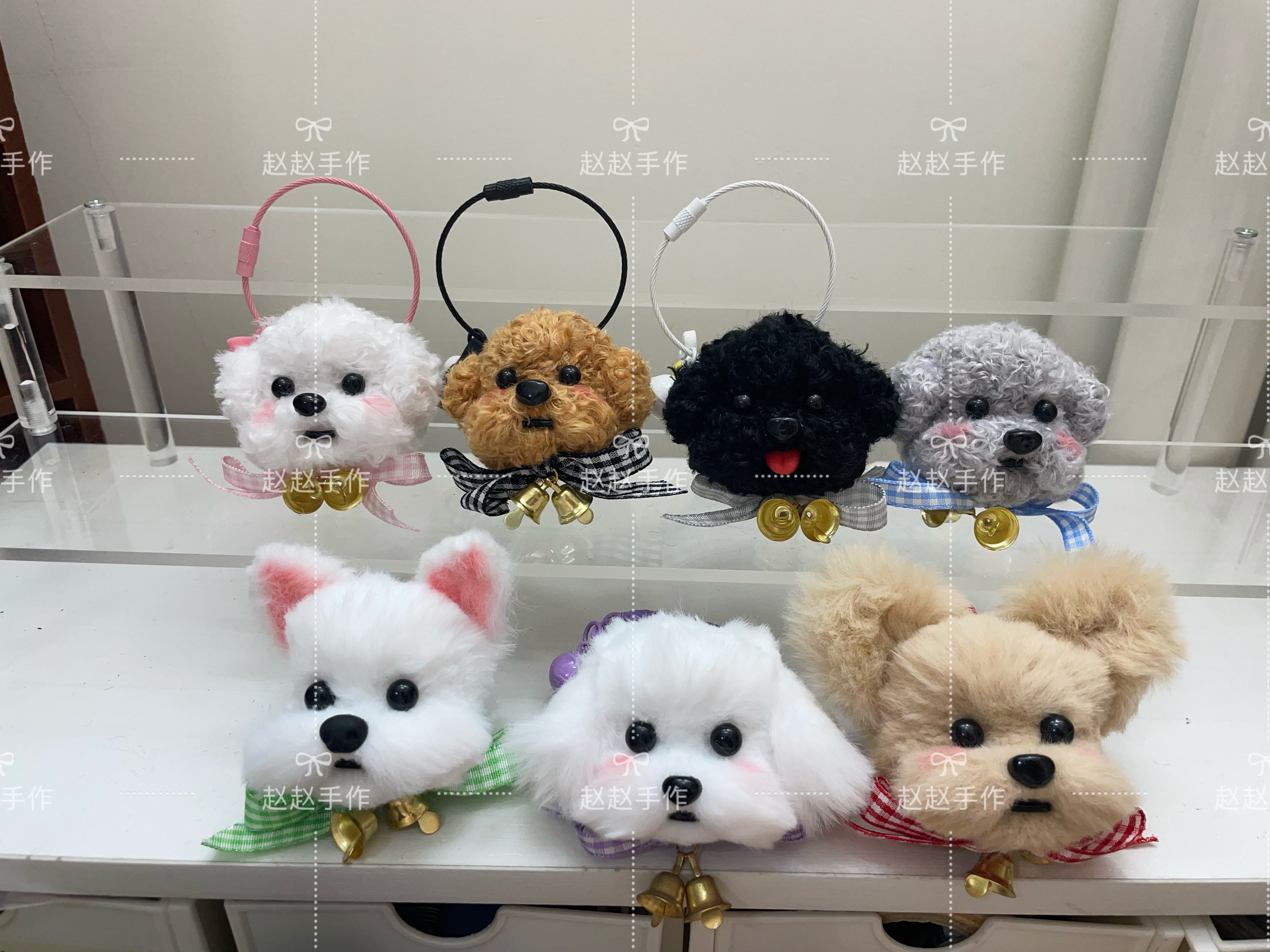 赵赵手作精选纯手工扭扭棒小狗【包挂钥匙链】