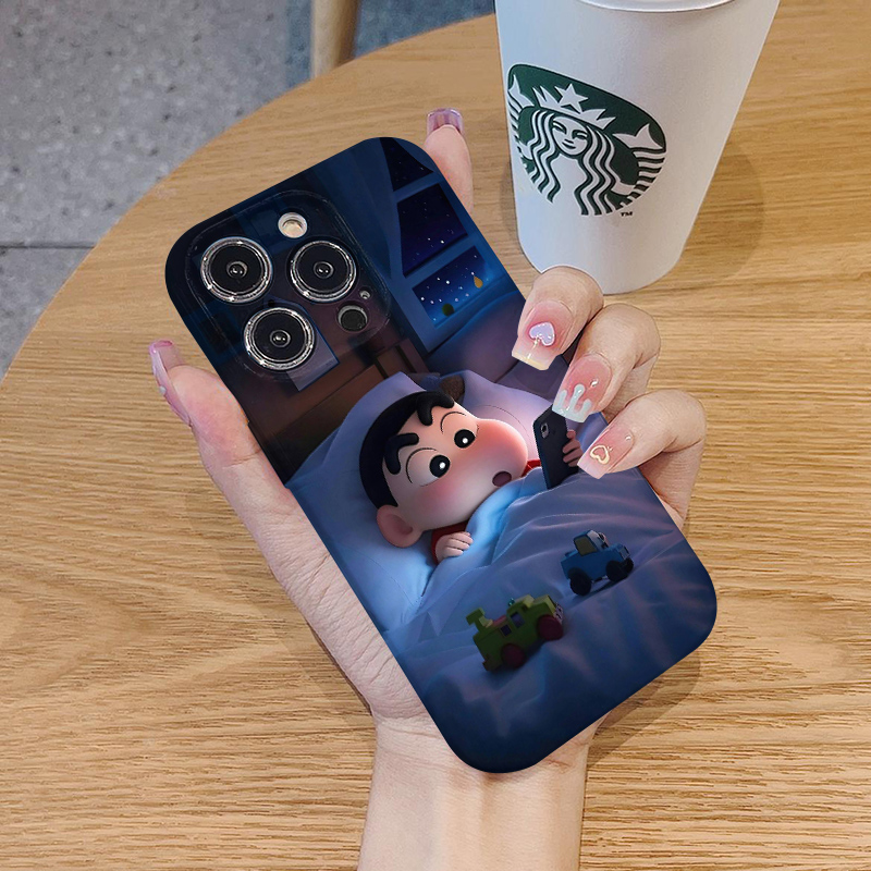 小新熬夜适用苹果16promax 华为 小米vivo oppo荣耀手机壳菲林