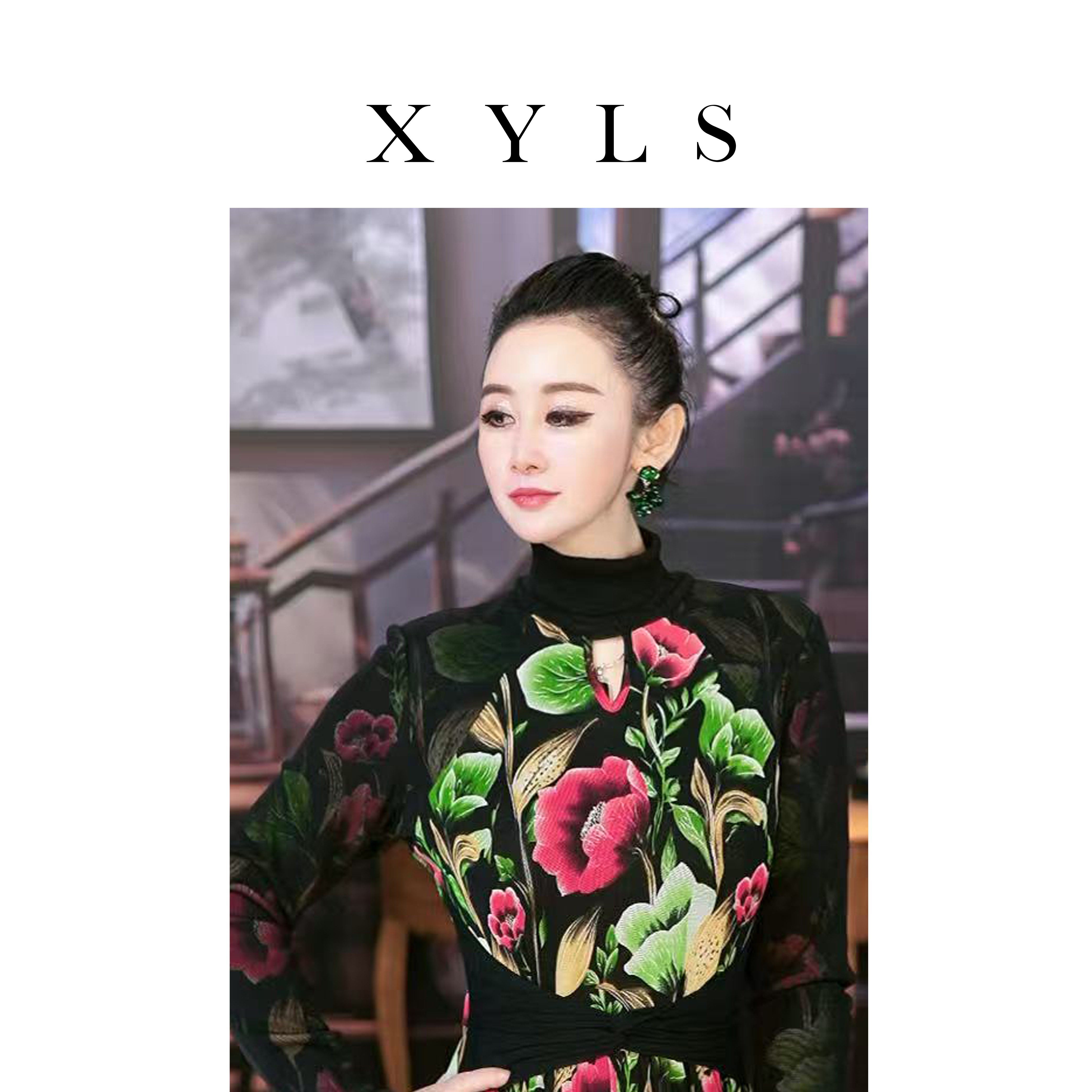 女装弹力网纱连衣裙T007089