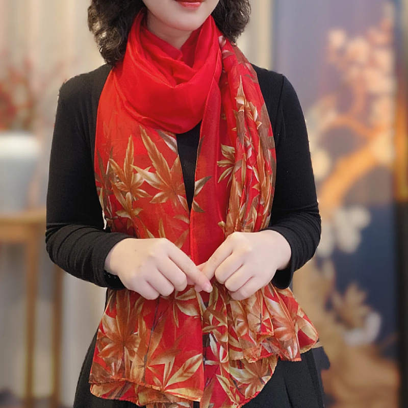 优柔纱130X180防晒沙滩巾春夏旅游拍照丝巾披肩时尚百搭围巾