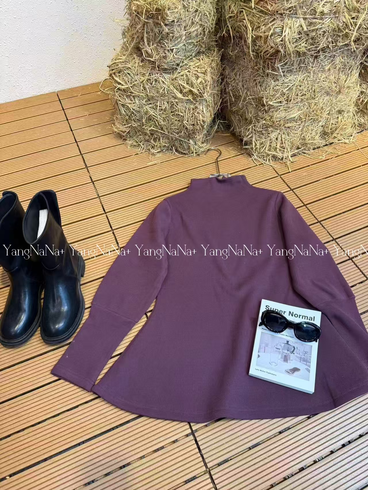 百搭大版时尚气质网红圆领设计师显瘦精加绒卫衣打底加厚休闲5975