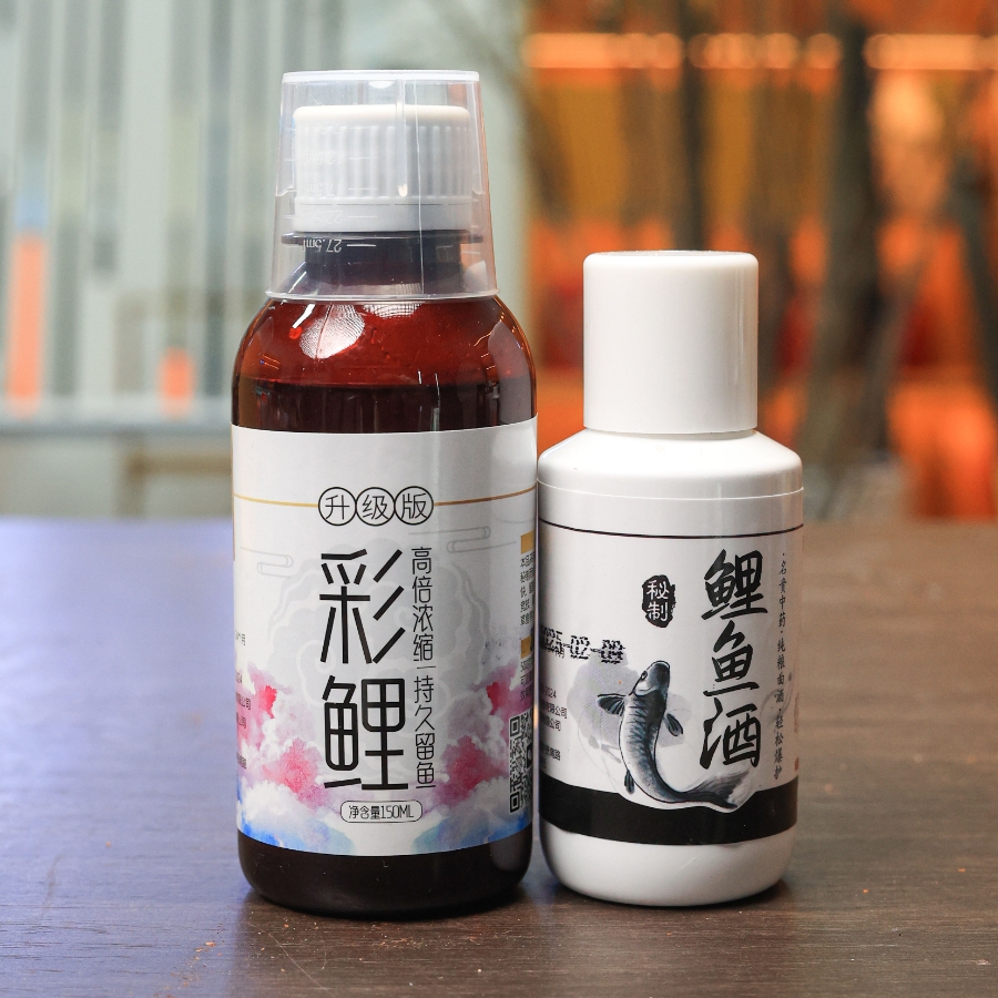 一知鱼鲤鱼垂钓添加剂套组（彩鲤+鲤鱼酒）新包装