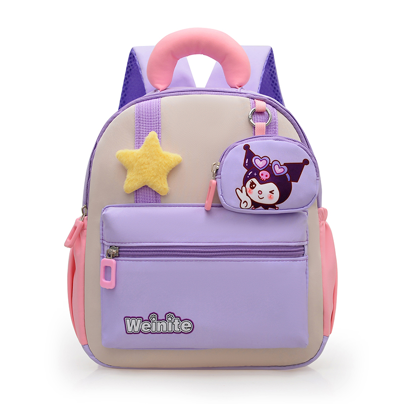 幼儿园2-5岁女孩可爱书包女童库洛米入园小中班美乐蒂超萌双肩包1