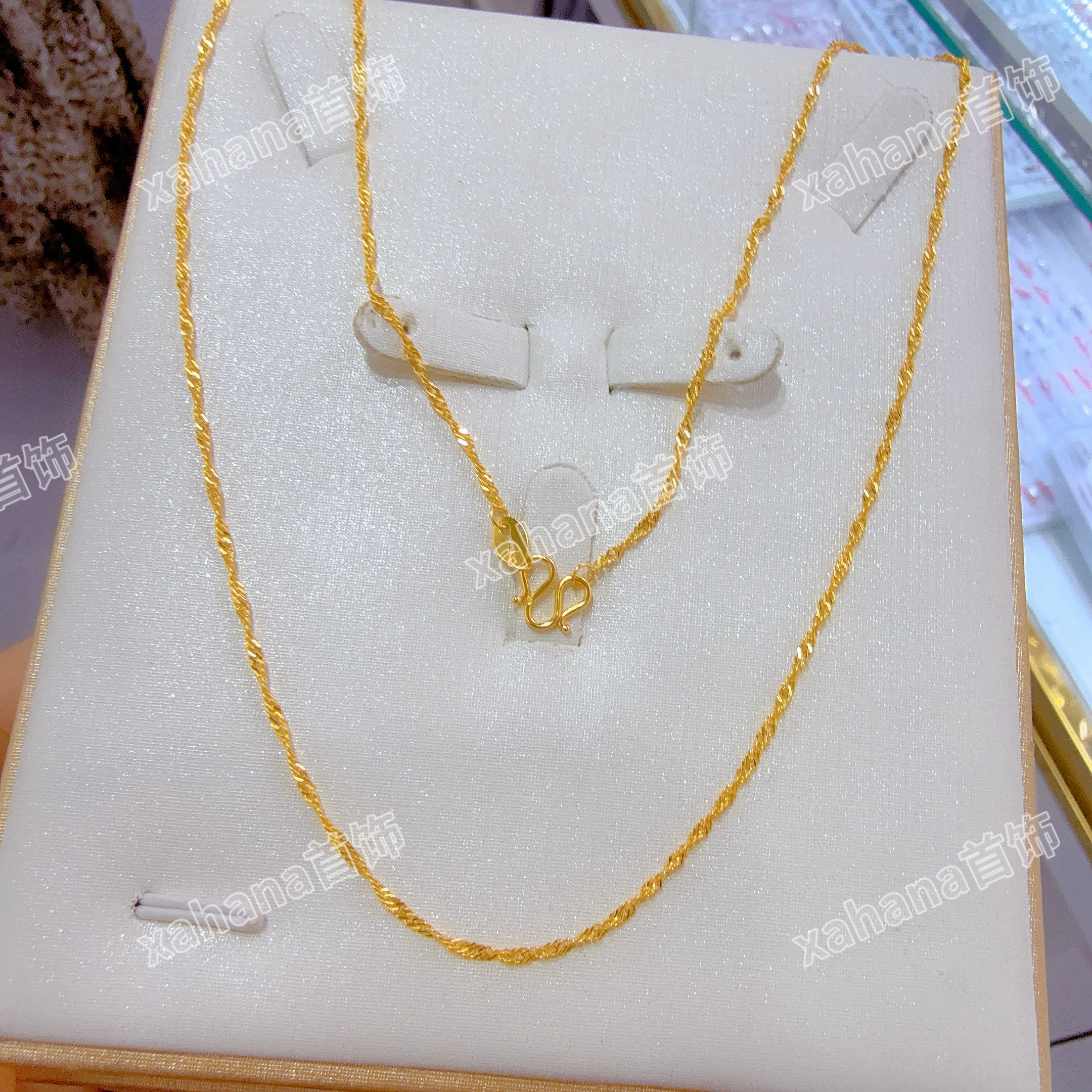 链子足银亚克力 爆款时尚彩银项链raglik kumux 百搭网红气质